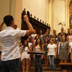 2014 - Il Coro Cantemus durante la prova acustica nel Duomo di San Marco a Pordenone, diretto da Denis Ceausov