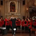 2012 – Il Coro “Ozvena” durante la prova acustica nel Duomo di S.Maria O.B. e S.Martino V. a Tolmezzo, diretto da Sergej Mironov